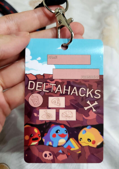 DeltaHacks Lanyard Card